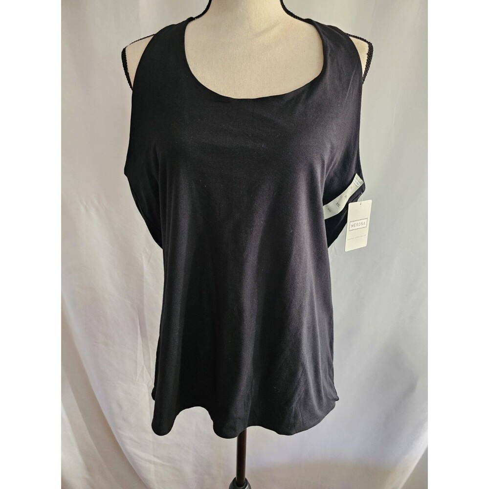 Merona Halter Top Black Womens Size XXL